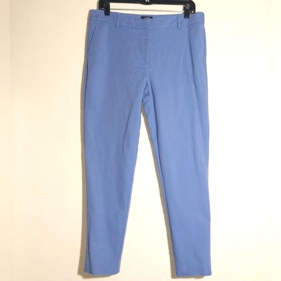 Jones New York Signature Womens Grace Ankle Cotton Stretch Pants Blue Size 8 EUC - Picture 2 of 13